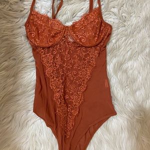 Dark orange bodysuit